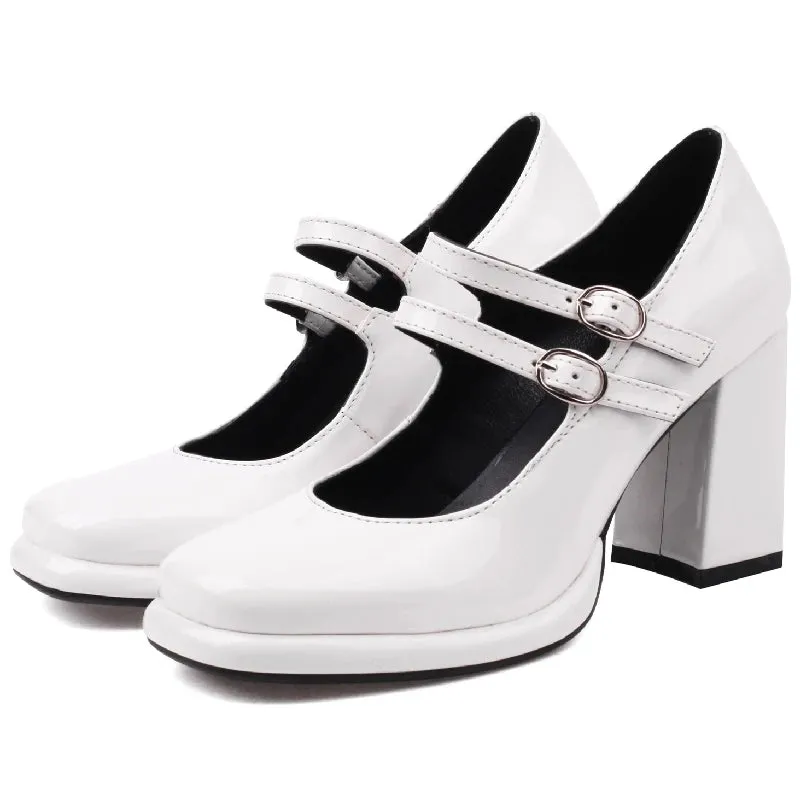 Straps Mary Janes High Heels Platform Shoes