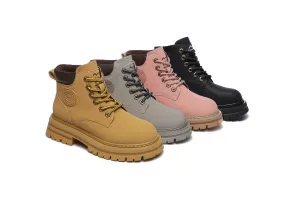 TARRAMARRA® Women Lace-up Leather Sheepskin Wool Lining Boots Aubrey