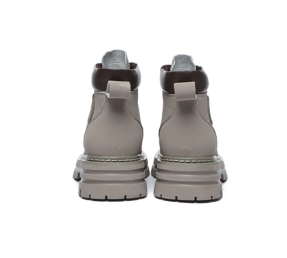 TARRAMARRA® Women Lace-up Leather Sheepskin Wool Lining Boots Aubrey