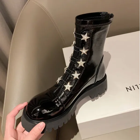 The Starry Night Platform Boots