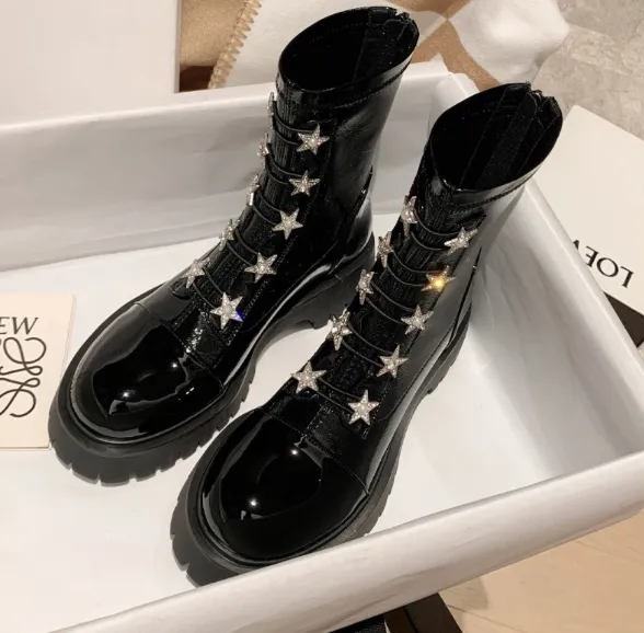 The Starry Night Platform Boots