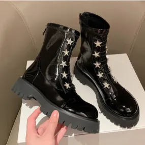 The Starry Night Platform Boots