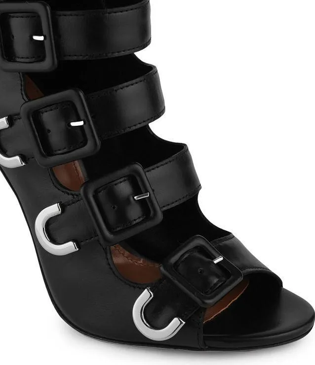 'Tutto' Buckle Suede or Leather Sandals