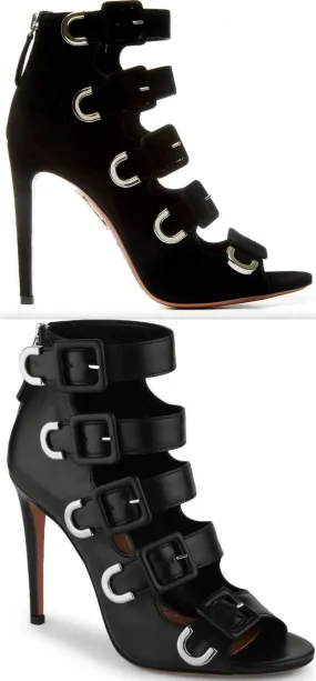 'Tutto' Buckle Suede or Leather Sandals