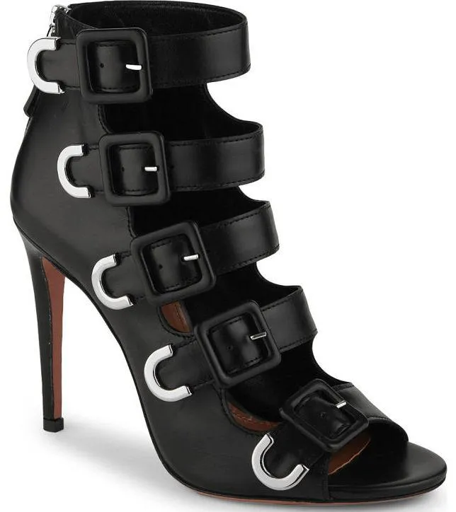 'Tutto' Buckle Suede or Leather Sandals