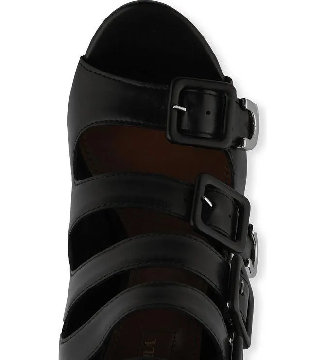 'Tutto' Buckle Suede or Leather Sandals