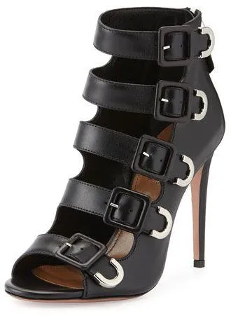 'Tutto' Buckle Suede or Leather Sandals
