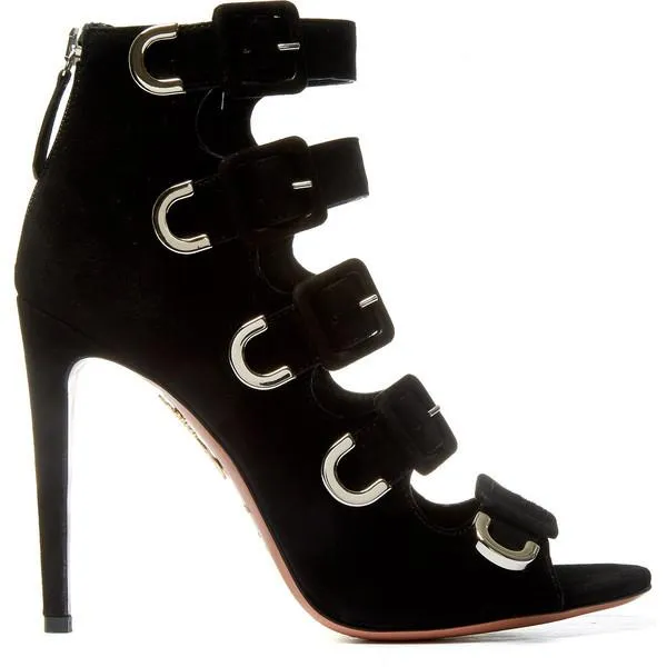 'Tutto' Buckle Suede or Leather Sandals