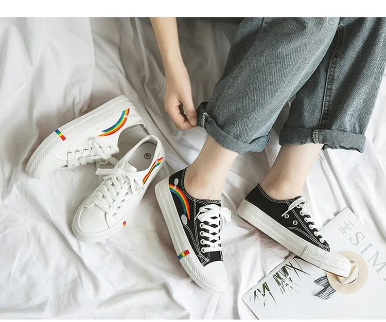 Vulcanized Women shoes High top Canvas sneakers women Mixed Colors Sport Shoe Girls School Shoes Leisure Flat chaussures femme