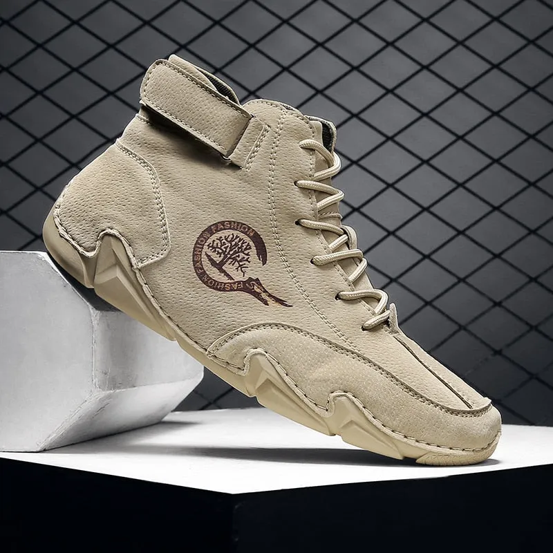 Winter Men's Boots Suede With Fur Ankle Boots