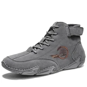Winter Men's Boots Suede With Fur Ankle Boots