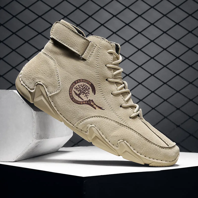 Winter Men's Boots Suede With Fur Ankle Boots